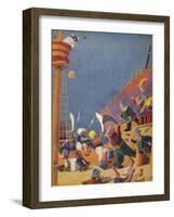 The Fight with the Corsairs, 1937-Sydney George Hulme Beaman-Framed Giclee Print