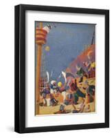 The Fight with the Corsairs, 1937-Sydney George Hulme Beaman-Framed Premium Giclee Print