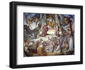 The Fighter of Souls, Fresco-Joseph Anton Koch-Framed Giclee Print