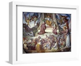 The Fighter of Souls, Fresco-Joseph Anton Koch-Framed Giclee Print