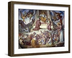 The Fighter of Souls, Fresco-Joseph Anton Koch-Framed Giclee Print