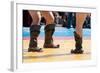 The Fighters in National Boots are Ready to Mongolian Wrestling.-Paha_L-Framed Photographic Print