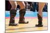 The Fighters in National Boots are Ready to Mongolian Wrestling.-Paha_L-Mounted Photographic Print