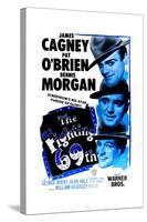 THE FIGHTING 69TH, US poster, from top: James Cagney, Pat O'Brien, George Brent, 1940-null-Stretched Canvas