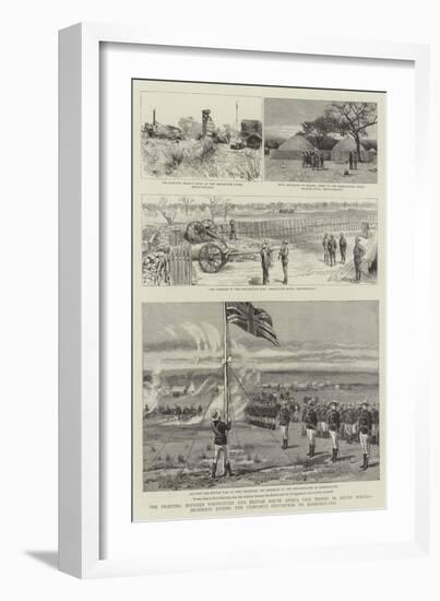 The Fighting Between Portuguese and British South Africa Company's Troops in South Africa-null-Framed Giclee Print