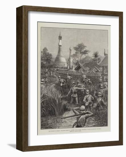 The Fighting in Burmah-Amedee Forestier-Framed Giclee Print