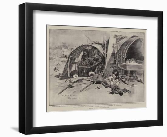 The Fighting in Manila, after the Engagement at Calumpit-Charles Edwin Fripp-Framed Giclee Print