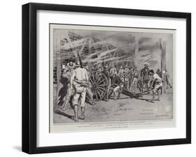 The Fighting in Manila, United States Troops in Action at Calumpit-Charles Edwin Fripp-Framed Giclee Print