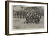 The Fighting in Upper Burma, a Mountain Mule Battery of the Royal Artillery at Drill-null-Framed Giclee Print