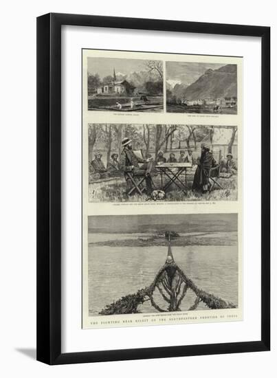 The Fighting Near Gilgit on the North-Western Frontier of India-null-Framed Giclee Print