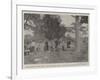 The Fighting on the Gambia, the Governor's Camp at Bullal During the Punitive Expedition-null-Framed Giclee Print