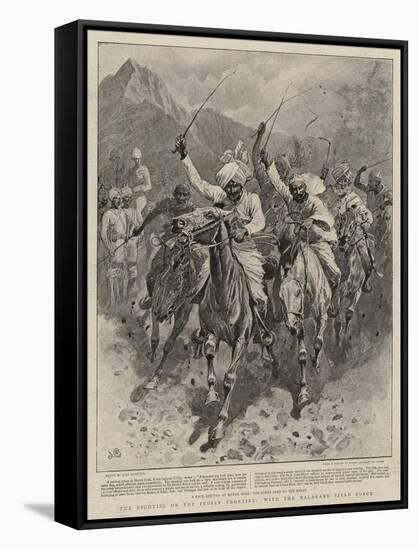 The Fighting on the Indian Frontier, with the Malakand Field Force-John Charlton-Framed Stretched Canvas