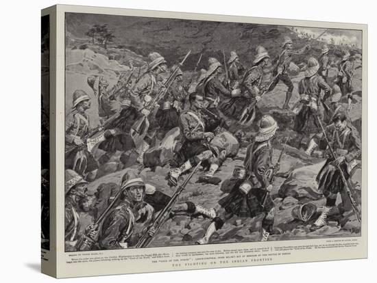 The Fighting on the Indian Frontier-Frank Dadd-Stretched Canvas