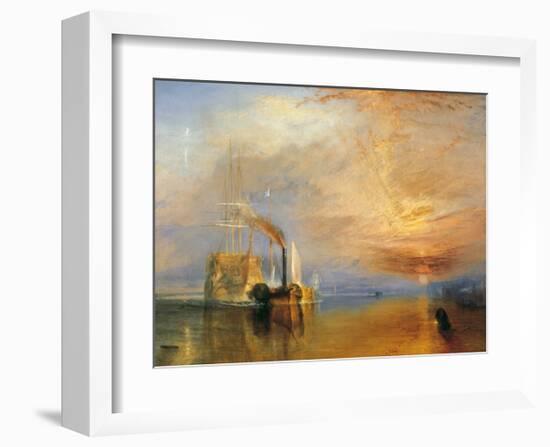 The Fighting Temeraire, 1838-J M W Turner-Framed Giclee Print