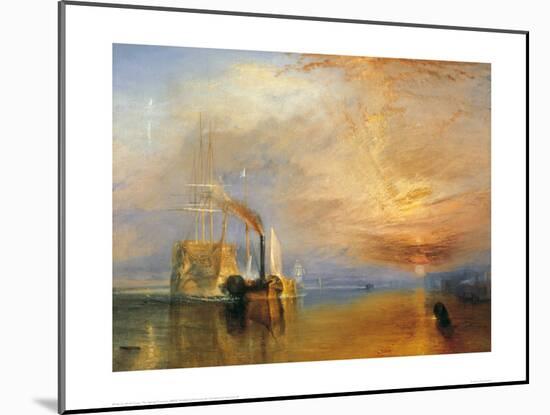 The Fighting Temeraire, 1838-J M W Turner-Mounted Giclee Print