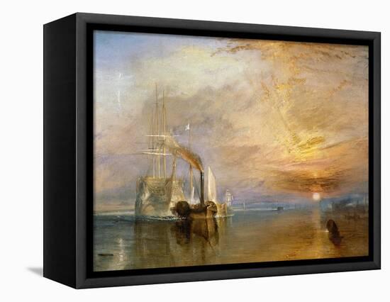 The "Fighting Temeraire" Tugged to Her Last Berth to be Broken Up, Before 1839-J^ M^ W^ Turner-Framed Stretched Canvas