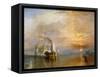 The "Fighting Temeraire" Tugged to Her Last Berth to be Broken Up, Before 1839-J^ M^ W^ Turner-Framed Stretched Canvas