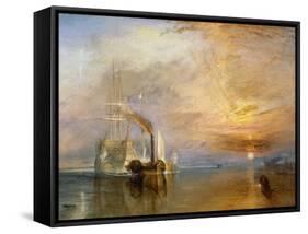 The "Fighting Temeraire" Tugged to Her Last Berth to be Broken Up, Before 1839-J^ M^ W^ Turner-Framed Stretched Canvas