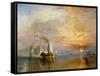 The "Fighting Temeraire" Tugged to Her Last Berth to be Broken Up, Before 1839-J^ M^ W^ Turner-Framed Stretched Canvas