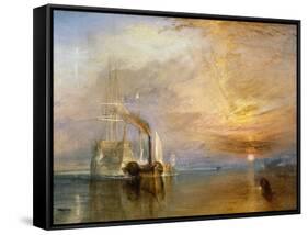 The "Fighting Temeraire" Tugged to Her Last Berth to be Broken Up, Before 1839-J^ M^ W^ Turner-Framed Stretched Canvas