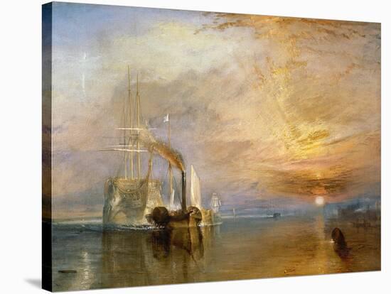The "Fighting Temeraire" Tugged to Her Last Berth to be Broken Up, Before 1839-J^ M^ W^ Turner-Stretched Canvas