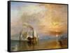 The "Fighting Temeraire" Tugged to Her Last Berth to be Broken Up, Before 1839-J^ M^ W^ Turner-Framed Stretched Canvas