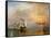 The "Fighting Temeraire" Tugged to Her Last Berth to be Broken Up, Before 1839-J^ M^ W^ Turner-Framed Stretched Canvas