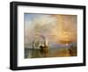 The "Fighting Temeraire" Tugged to Her Last Berth to be Broken Up, Before 1839-J^ M^ W^ Turner-Framed Premium Giclee Print