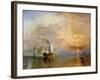 The "Fighting Temeraire" Tugged to Her Last Berth to be Broken Up, Before 1839-J^ M^ W^ Turner-Framed Premium Giclee Print