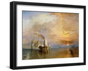 The "Fighting Temeraire" Tugged to Her Last Berth to be Broken Up, Before 1839-J^ M^ W^ Turner-Framed Giclee Print