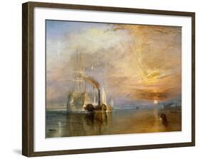 The "Fighting Temeraire" Tugged to Her Last Berth to be Broken Up, Before 1839-J^ M^ W^ Turner-Framed Giclee Print