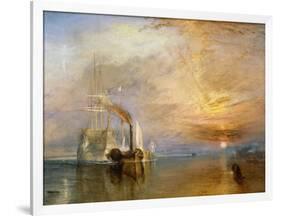 The "Fighting Temeraire" Tugged to Her Last Berth to be Broken Up, Before 1839-J^ M^ W^ Turner-Framed Giclee Print