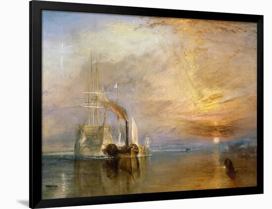 The "Fighting Temeraire" Tugged to Her Last Berth to be Broken Up, Before 1839-J^ M^ W^ Turner-Framed Giclee Print