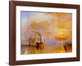 The Fighting Temeraire-J M W Turner-Framed Art Print