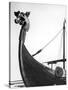 The Figurehead of the Viking Longship "Hugin" at Pegwell Bay Kent England-null-Stretched Canvas