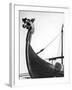 The Figurehead of the Viking Longship "Hugin" at Pegwell Bay Kent England-null-Framed Photographic Print