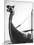 The Figurehead of the Viking Longship "Hugin" at Pegwell Bay Kent England-null-Mounted Photographic Print