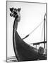 The Figurehead of the Viking Longship "Hugin" at Pegwell Bay Kent England-null-Mounted Photographic Print