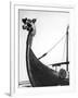 The Figurehead of the Viking Longship "Hugin" at Pegwell Bay Kent England-null-Framed Photographic Print