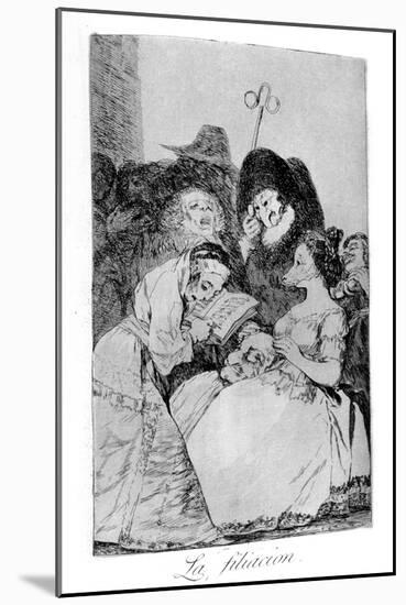 The Filiation, 1799-Francisco de Goya-Mounted Premium Giclee Print