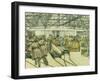 The Filling Factory, Hereford, 1918 (Watercolour, Crayon, Pen and Black Ink)-Charles Ginner-Framed Giclee Print