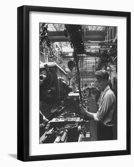 The Final Assembly Line, in a Plant Near Moscow-null-Framed Photographic Print