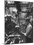 The Final Assembly Line, in a Plant Near Moscow-null-Mounted Photographic Print