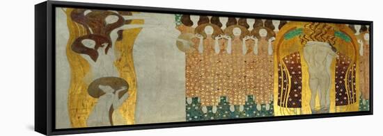 The Final Chorus of Beethoven's 9th Symphony-Gustav Klimt-Framed Stretched Canvas