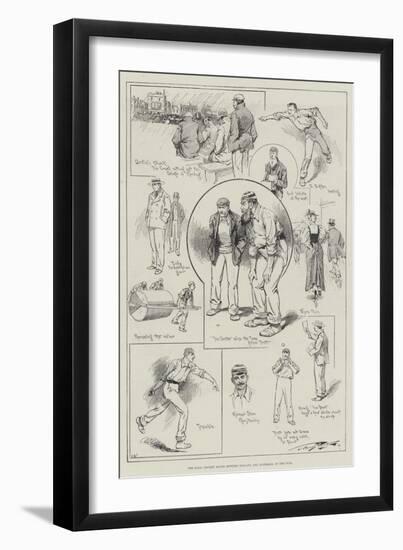 The Final Cricket Match Between England and Australia at the Oval-null-Framed Giclee Print