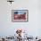 The final flight of the Space Shuttle Columbia flies on 9/21/12 over US Flags at Peperdine Unive...-null-Framed Photographic Print displayed on a wall