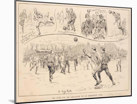 The Final for the Association Cup at Kennington Oval-null-Mounted Giclee Print