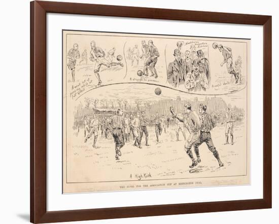 The Final for the Association Cup at Kennington Oval-null-Framed Giclee Print