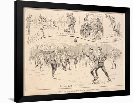 The Final for the Association Cup at Kennington Oval-null-Framed Giclee Print