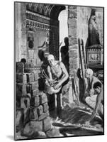 The Final Interior Decoration and Sealing of Tutankhamun's Tomb, Egypt, 1325 BC-Fortunino Matania-Mounted Giclee Print